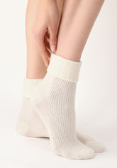 Calzino in Lana e Cashmere Hilda - Bianco Lana - Wool | Oroblù