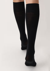 Gambaletto Coprente in Lana Superwash Nives - Nero - Black | Oroblù