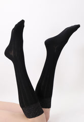 Gambaletto Coprente in Lana Alpaca e Cotone Jasmine - Nero - Black | Oroblù