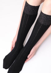 Gambaletto Coprente in Lana Alpaca e Cotone Jasmine - Nero - Black | Oroblù