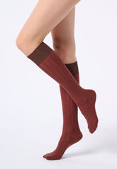 Gambaletto Coprente in Lana Alpaca e Cotone Jasmine - Cacao 3 - Cacao 3 | Oroblù