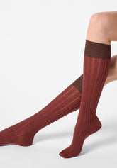 Gambaletto Coprente in Lana Alpaca e Cotone Jasmine - Cacao 3 - Cacao 3 | Oroblù