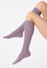 Gambaletto Coprente in Lana e Cashmere Nancy - Lilla 11 - Lilac 11 | Oroblù