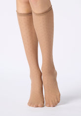 Gambaletto Velato Micro Pois Plumetis 30 - Nudo - Nude | Oroblù
