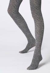 Collant opaque Irregular Chevron 60 - Wool Chevron - Wool chevron | Oroblù