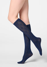Mi-bas opaques Geoline 50 - Bleu Marine 2 - Marine 2 | Oroblù