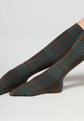 Mi-bas opaques Scottish Flair 60 - Marron 4 - Brown 4 | Oroblù