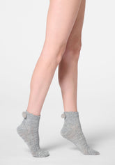 Soft Knit Short Socks - Grey Melange - Grey melange | Oroblù