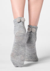 Soft Knit Short Socks - Grey Melange - Grey melange | Oroblù