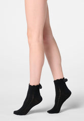 Kurze Socke Soft Knit - Schwarz - Black | Oroblù