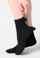 Kurze Socke Soft Knit - Schwarz - Black | Oroblù