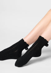 Kurze Socke Soft Knit - Schwarz - Black | Oroblù