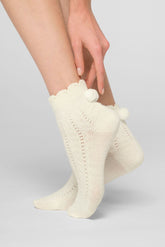 Soft Knit Short Socks - Wool White - Wool | Oroblù