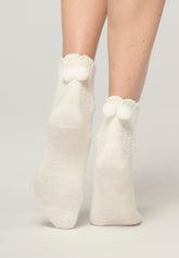 Soft Knit Short Socks - Wool White - Wool | Oroblù