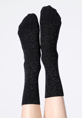 Socken aus warmer Baumwolle mit Lamé-Details Glam Spots - Schwarz - Black | Oroblù