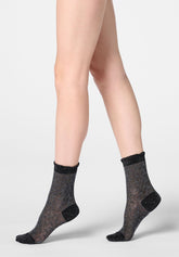 Short Socks Bloom Knit - Grey Melange - Grey melange | Oroblù