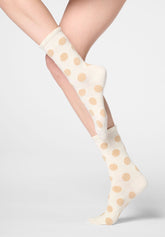 Short Socks Velvet Dots - Wool White - Wool | Oroblù