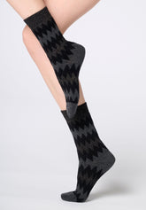 Chaussettes courtes Velvet Tweed - Gris - Grey | Oroblù