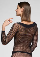 Maglia Manica Lunga a Rete Etherea Mesh - Nero - Black | Oroblù