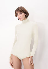 Maglia Dolcevita Manica Lunga in Modal Elasticizzato Perfect Line - Avorio - Ivory | Oroblù