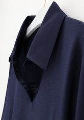 Maglia Polo Manica Lunga in Cotone e Modal Perfect Line Cotton - Blu - Blue | Oroblù