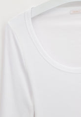 Maglia Manica Lunga in Modal Elasticizzato Perfect Line Rib - Bianco - White | Oroblù
