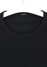 Maglia girocollo manica corta in Modal Elasticizzato Perfect Line Rib - Nero - Black | Oroblù