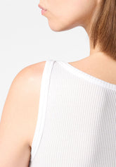 Canotta in Modal Elasticizzato Perfect Line Rib - Bianco - White | Oroblù