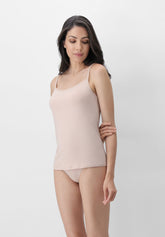 Canotta Spalla Sottile in Modal Elasticizzato Perfect Line - Cipria - Powder | Oroblù