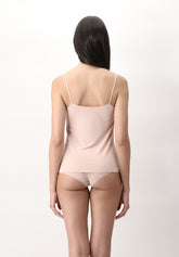 Canotta Spalla Sottile in Modal Elasticizzato Perfect Line - Cipria - Powder | Oroblù