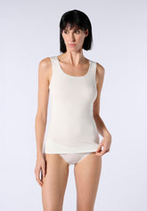 Canotta Spalla Larga in Modal Elasticizzato Perfect Line - Avorio - Ivory | Oroblù