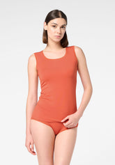 Canotta Spalla Larga in Modal Elasticizzato Perfect Line - Arancio Mandarino 9 - Mandarin 9 | Oroblù