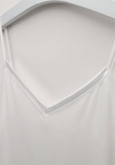 Top Spalla Sottile in Cotone e Modal Perfect Line Cotton - Bianco - White | Oroblù