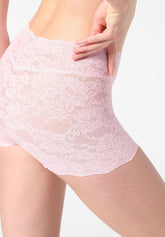 Short Panty in Pizzo Elasticizzato Lacewear - Rosa Peonia - Peony | Oroblù