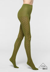 Bio-Derived Sneakers Tights Wave - Green - Botanic | Oroblù
