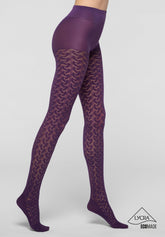 Bio-Derived Sneakers Tights Wave - Violet 25 - Violet 25 | Oroblù